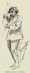 Charles Dickens bei der Probe