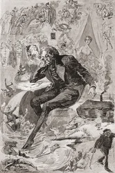 David Copperfield. Illustration von Harry Furniss für den Charles Dickens Roman David Copperfield, aus der Testimonial Edition, veröffentlicht 1910.
