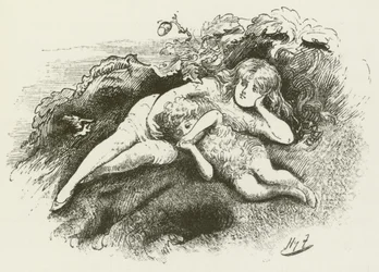 Illustration für Sylvie und Bruno von Lewis Carroll