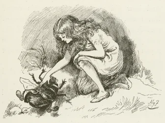 Illustration für Sylvie und Bruno von Lewis Carroll