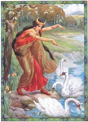 „Anstelle der vier Kinder, was sah sie“ (aus den Kindern von Lir)