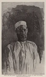 Mlozi, der arabische Anführer in Nyasaland, von einem Rat der Häuptlinge verurteilt und gehängt