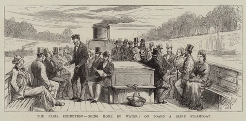 Die Pariser Ausstellung, Heimfahrt mit dem Wasser, an Bord eines Seine-Dampfers