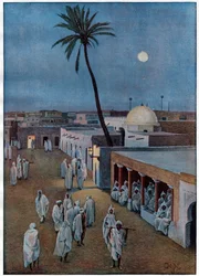 Tozeur (Tunesien) am Abend von Sir Henry Hamilton Johnston (1858-1927) - 1903