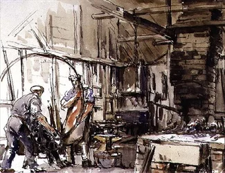 Ein Reifen biegen, Der Hof des Radmachers