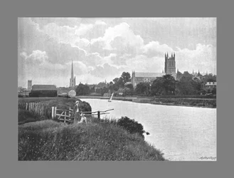 Kathedrale von Worcester, ca. 1900