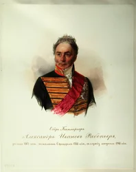 Porträt von Alexander Ivanovich Ribeaupierre