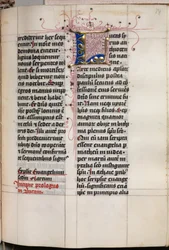 Evangelienbuch mit Evangelistenporträts: Verzierte Initiale