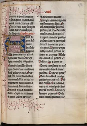 Evangelienbuch mit Evangelistenporträts: Verzierte Initiale, um 1480