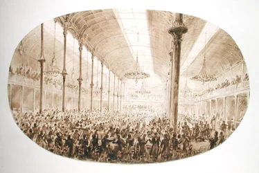 Ein Bankett, um 1865