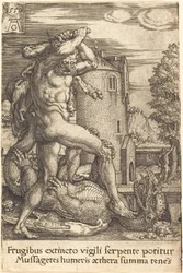 Herkules tötet den Drachen