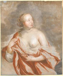 Eilende Frau, ½ Figur