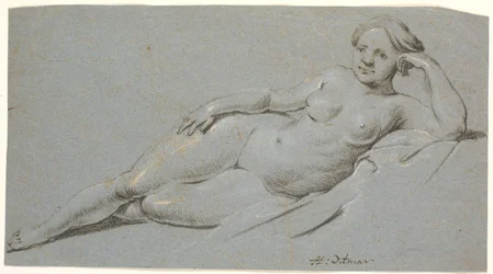 Liegendes weibliches Modell