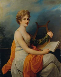Porträt der Opernsängerin Therese Saal 1782-1855 als Eva, 1802
