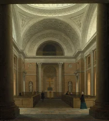 Die Slotskirken von Christiansborg, Kopenhagen, um 1850er Jahre