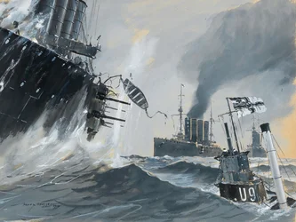 U-Boote und Kriegsschiffe: die Reisen der HMS Aboukir, Hogue und Cressy, 1914