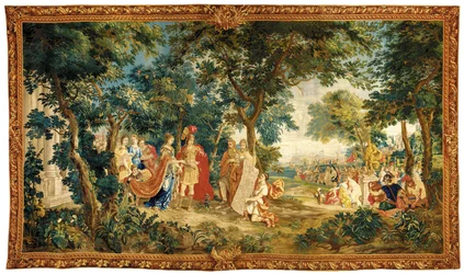 Eine Brüsseler historische Tapisserie, spätes 17. Jahrhundert