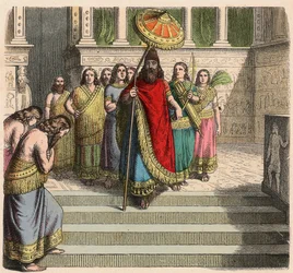 Assyrer: König und Gefolge