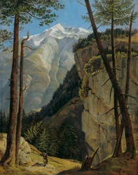 Der Watzmann vom Wimbachtal aus