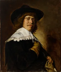 Porträt eines jungen Mannes mit Handschuh, Kopie nach Frans Hals