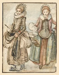 Zwei stehende Frauen