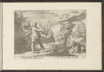 Arcas zielt auf Callisto (Ovids Metamorphosen)