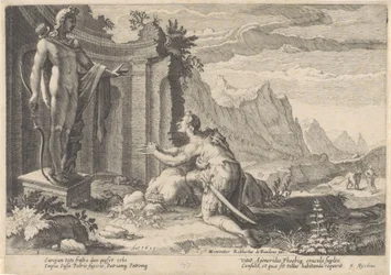Kadmos befragt das Orakel von Delphi