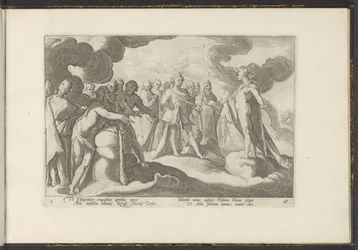 Götter bitten den Sonnengott, wieder in seinen Wagen zu steigen