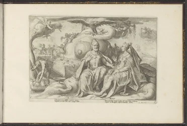 Jupiter und Juno diskutieren über die Frage, bei welchem Geschlecht die Lust in der Liebe größer ist