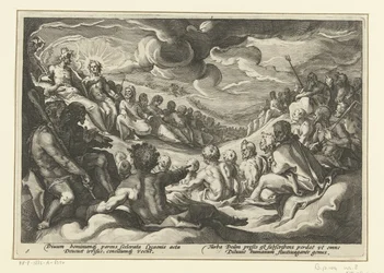 Jupiter ruft die olympischen Götter zusammen (Ovids Metamorphosen)