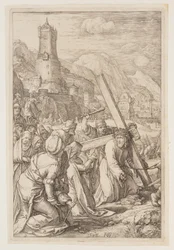 Christus trägt das Kreuz, aus Die Passion