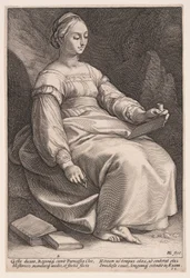 Clio, die Muse der Geschichte, aus Die Neun Musen