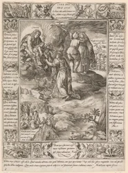 Gottes Fürsorge für die Seinen, Blatt 5 der Folge „Allegorien des christlichen Glaubens“