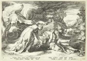 Juno verwandelt Kallisto in einen Bären