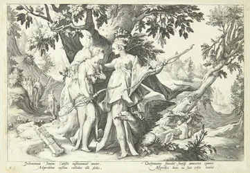 Jupiter verkleidet als Diana verführt Kallisto