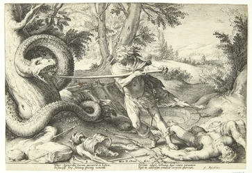 Kadmos tötet den Drachen