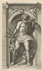 Neptun, Blatt 2 der Folge "Acht antike Gottheiten"