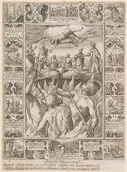 Punitio tirannorum, Blatt 9 der Folge "Allegorien des christlichen Glaubens"