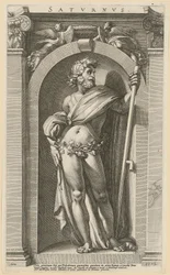 Saturn, Blatt 1 der Folge „Acht antike Gottheiten“
