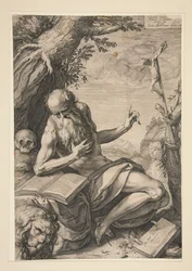Der heilige Hieronymus in der Wüste