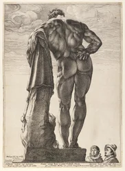 Der Farnesische Herkules, aus Drei berühmte antike Statuen in Rom