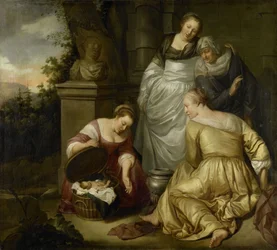 Erichthonius von den Töchtern des Cecrops gefunden
