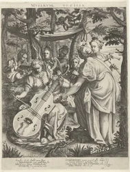 Konzert der Musen auf dem Parnassus