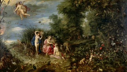 Überfluss und die vier Elemente, ca. 1615