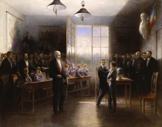 Besuch von Präsident Félix Faure (1841-99) in der Institution Nationale des Sourds-Muets, 1887