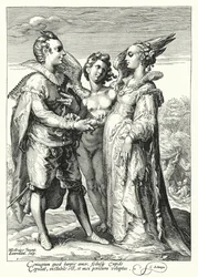 Heirat aus Liebe, vollzogen von Amor