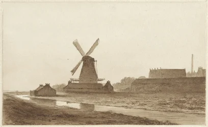 Mühle bei der Bastion Het Blauwhoofd in Amsterdam