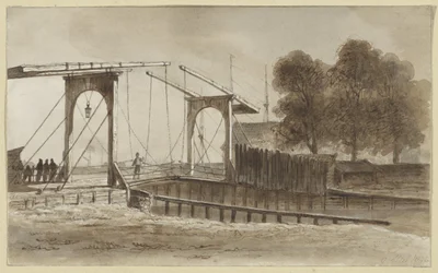 Zugbrücke bei der Bikkerinsel in Amsterdam