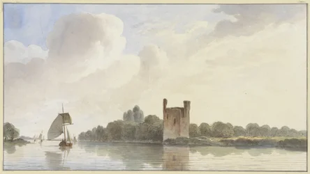 Ruine von Huis te Merwede bei Dordrecht an der Maas
