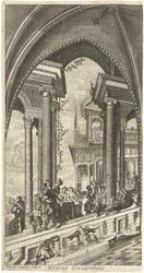 Gemälde Westseite, Sint Michielsabtei Antwerpen